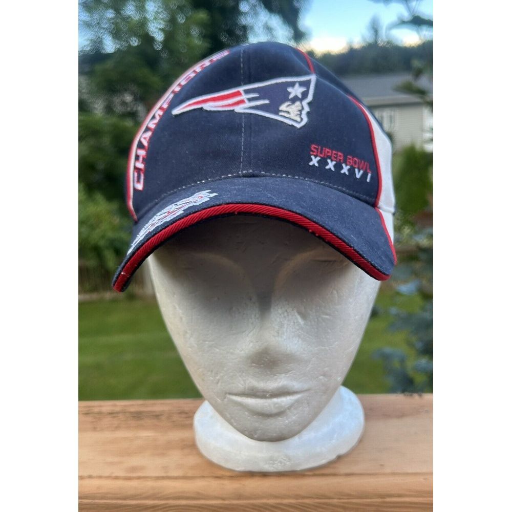 Vintage NFL New England Patriots Hat Super‎ Bowl XXXVI 36 Champions Reebok Hat